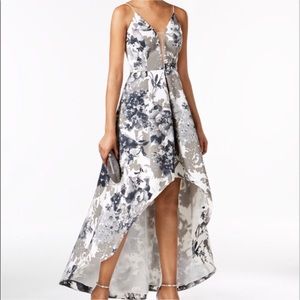 Adrianna Papell Printed High-Low Gown